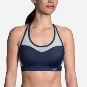 Brooks Fast Forward Crossback Sports Bra Navy Ice Running